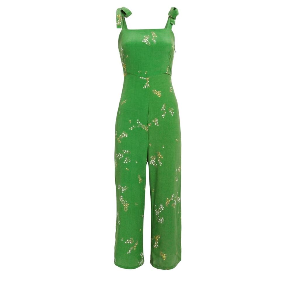 Faithful the Brand Elsa Green Jumpsuit Size Small